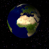 旋转地球仪的动画的GIF